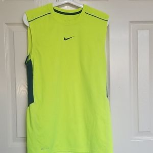 Nike DRI-FIT athletic tank-top yellow reflectant